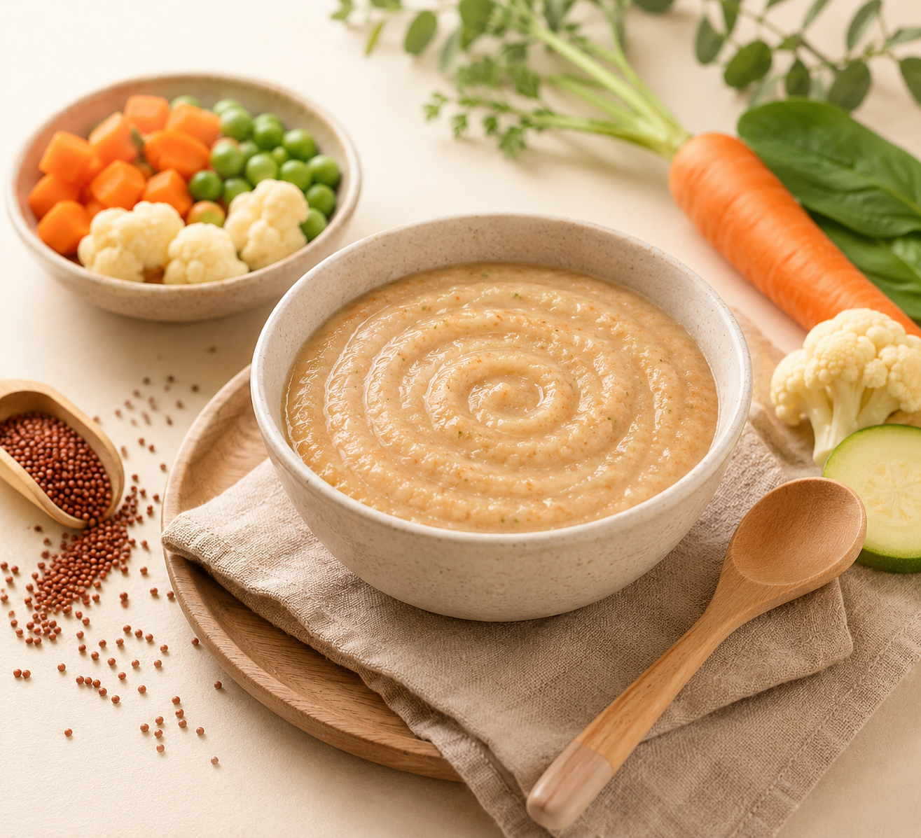 Vegetable Ragi Porridge