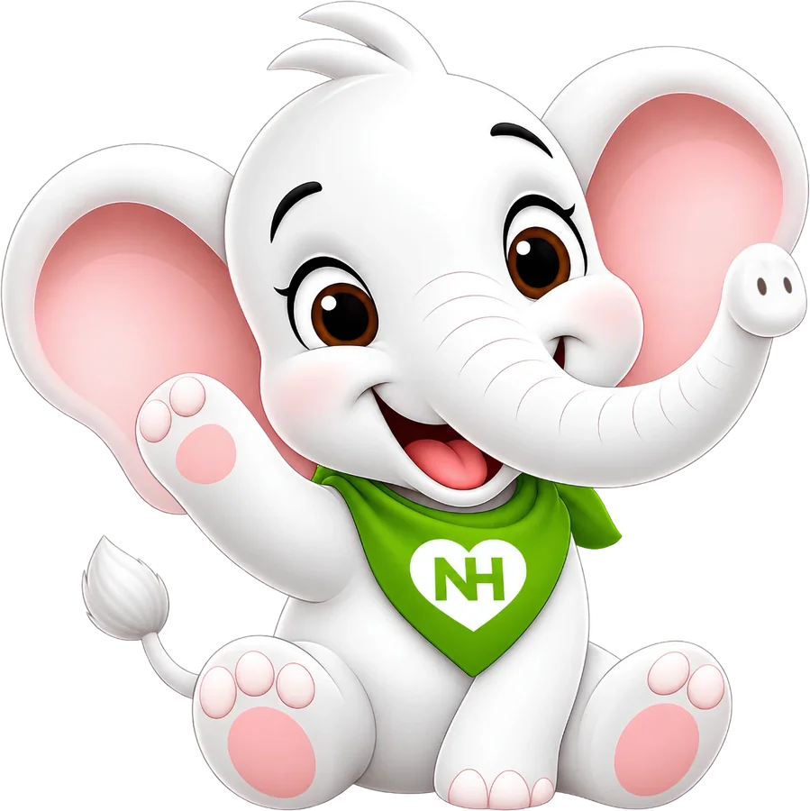 TuTu, Namma Hearth's baby elephant, waving